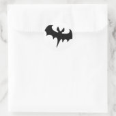 Sticker Rond Bat noir (Sac)