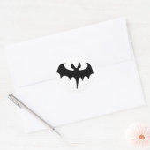 Sticker Rond Bat noir (Enveloppe)