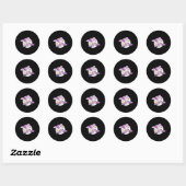 Sticker Rond Bat Vampire Halloween Bats (Feuille)