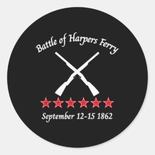 Sticker Rond Bataille De Harpers Ferry Batailles Civiles Guerre