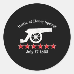 Sticker Rond Bataille De Honey Springs Batailles Civiles Guerre