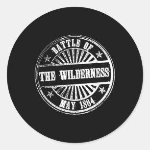 Sticker Rond Bataille De La Guerre Civile Wilderness 1864 Ru