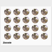 Sticker Rond Bataille de Long Island par Domenick D'Andrea (Feuille)