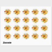 STICKER ROND BATAILLE DIMANCHE ! (Feuille)