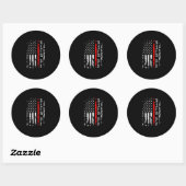 Sticker Rond Bataillon des pompiers Bataillon en chef Cadeau en (Feuille)