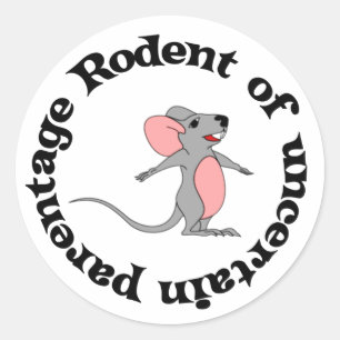 Sticker Rond Bâtard de rat