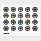 Sticker Rond Batcycle Chibi Batman (Feuille)