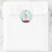 Sticker Rond Bateau (Sac)