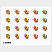 Sticker Rond Bateau (Feuille)