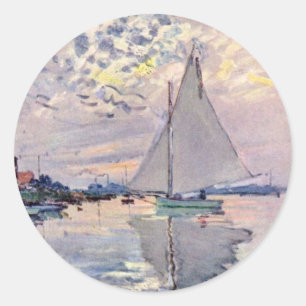 Sticker Rond Bateau À Voilier Au Petit-Gennevilliers Par Claude