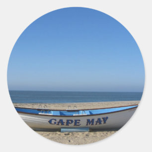 Sticker Rond Bateau * Cape May, NJ