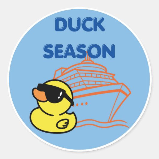 Sticker Rond Bateau de croisière (Devant)