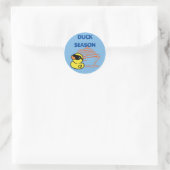 Sticker Rond Bateau de croisière canard (Sac)