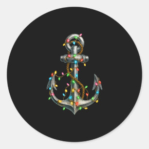 Sticker Rond Bateau de croisière en bateau de plaisance avec lu