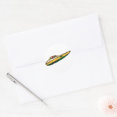Sticker Rond Bateau de vitesse (Enveloppe)