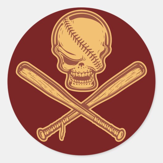 Sticker Rond Bateaux crâniens et croisés 513 (Devant)