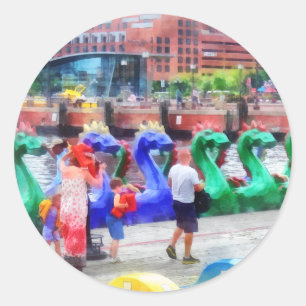 Sticker Rond Bateaux Dragon Baltimore MD