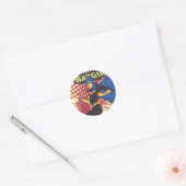 Sticker Rond Batgirl (Enveloppe)
