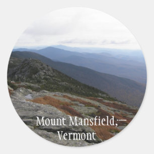 Sticker Rond Bâti Mansfield, Vermont