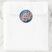 Sticker Rond Batik Chrysanthemum (Sac)