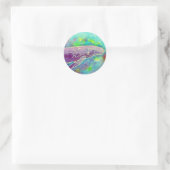 Sticker Rond Batik Humpback Whale Art (Sac)