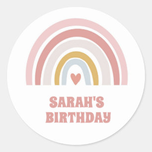 STICKER ROND BÂTIMENT À COURBE À COURSE ROBE COEUR TEXTE PERSON