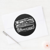 Sticker Rond Bâtiment de combat Littoral Indépendance (Enveloppe)