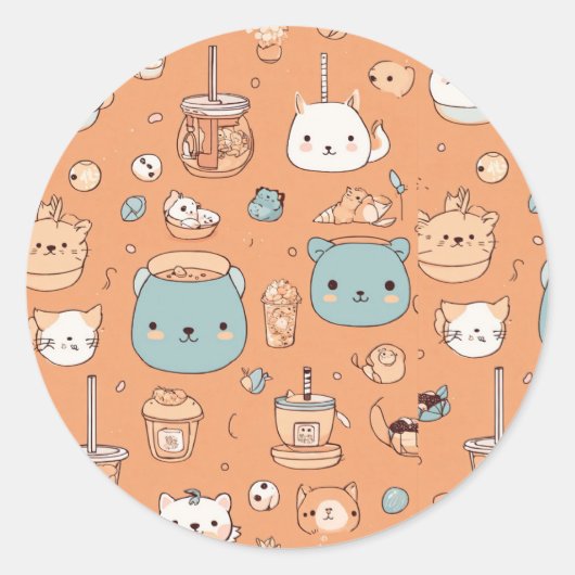 STICKER ROND BÂTIMENT ESTHÉTIQUE ET FUNKY (Devant)