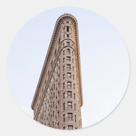 Sticker Rond Bâtiment Flatiron (Devant)
