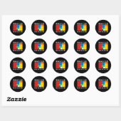 Sticker Rond Bâtiment principal Blocs Bâtiments en briques Joue (Feuille)