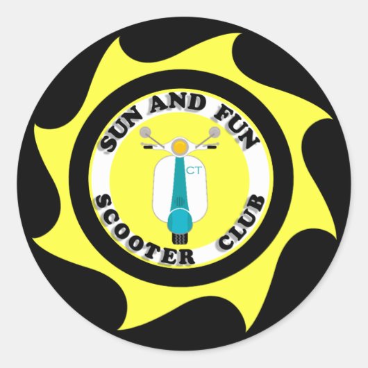 STICKER ROND BÂTIMENTS DE SOLEIL ET DE PLAISIR (Devant)