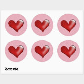STICKER ROND BÂTIMENTS DU COEUR (Feuille)