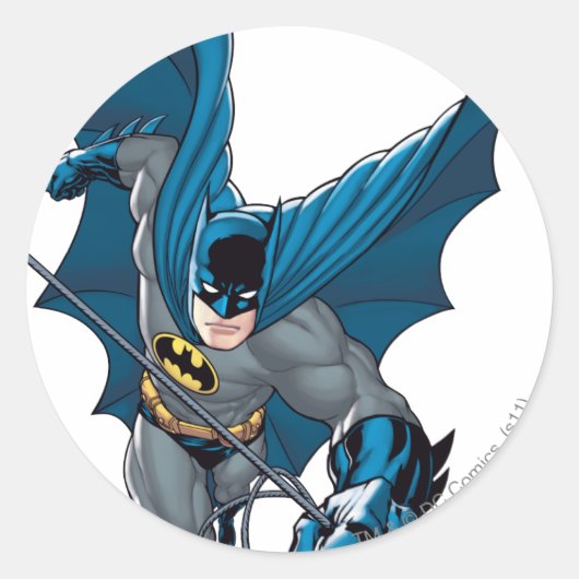 Sticker Rond Batman balance de la corde (Devant)