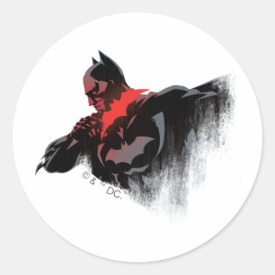 Sticker Rond Batman Crimson Batarang
