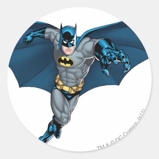 Sticker Rond Batman et Joker avec cartes (Devant)