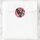 Sticker Rond Batman Firey Sky (Sac)