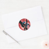 Sticker Rond Batman Firey Sky (Enveloppe)
