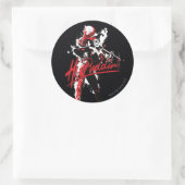 Sticker Rond Batman | Harley Quinn "Hi Puddin'' Ink Art (Sac)