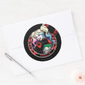 Sticker Rond Batman | Harley Quinn Winking With Mallet (Enveloppe)