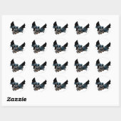 Sticker Rond Batman hurle et lance des lunettes (Feuille)