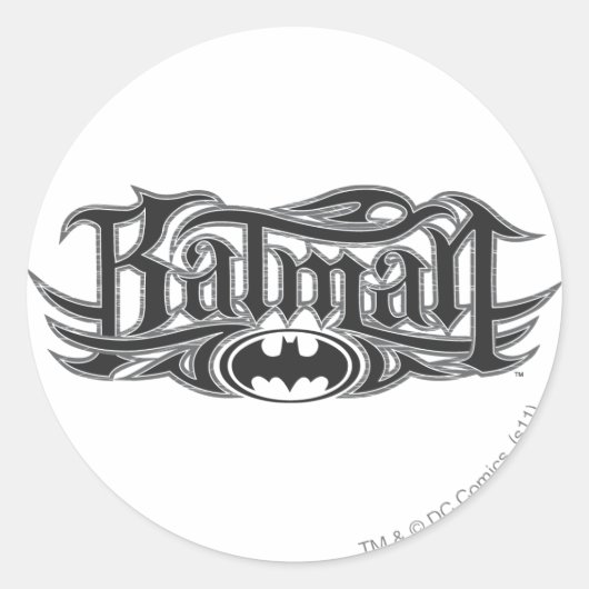 Sticker Rond Batman | Logo stylisé (Devant)