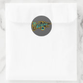 Sticker Rond Batman | Logo Turquoise Vintage (Sac)