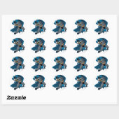Sticker Rond Batman Punch (Feuille)
