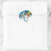 Sticker Rond Batman & Robin (Sac)