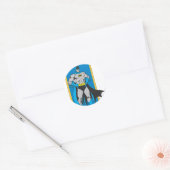 Sticker Rond Batman Stands 2 (Enveloppe)