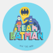 Sticker Rond Batman | Team Batman (Devant)