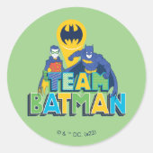 Sticker Rond Batman | Team Batman & Robin (Devant)