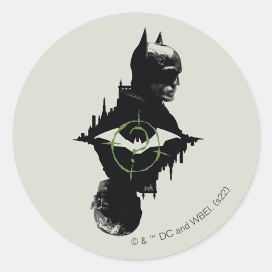 Sticker Rond Batman & The Riddler Dual Character Graphic (Devant)
