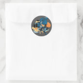 Sticker Rond Batman Throw (Sac)
