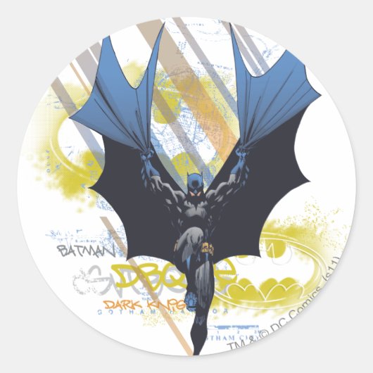 Sticker Rond Batman Urban Legends - Graffiti Chevalier foncé (Devant)